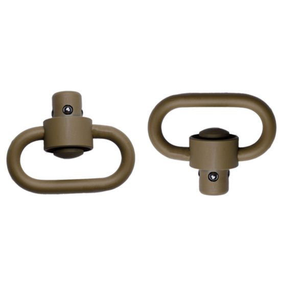 GROVTEC SWIVEL HVY DTY PUSH BUTTON FDE - Hunting Accessories